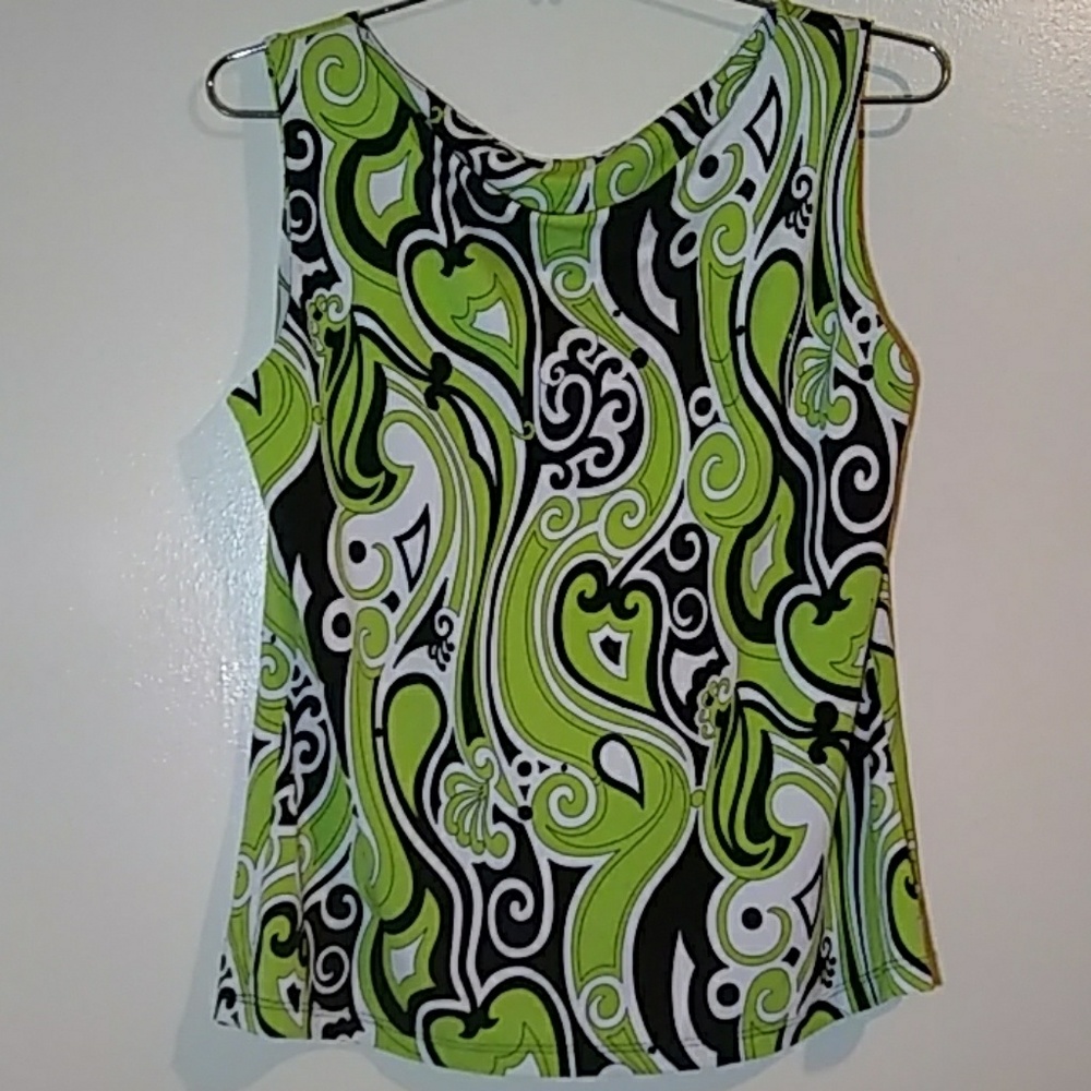 Black Green Dressbarn Blouse